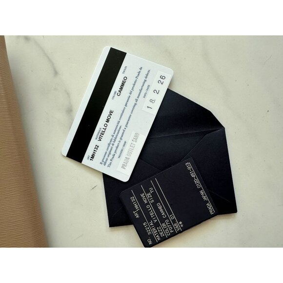 PRADA Cammeo Camel Saffiano Leather Clutch Long Wallet - Picture 11 of 11